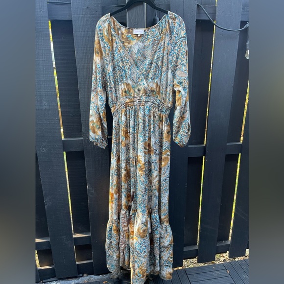 Anthropologie Dresses & Skirts - Boemo by Anthropologie Paisley Cottagecore Maxi Dress Size L
